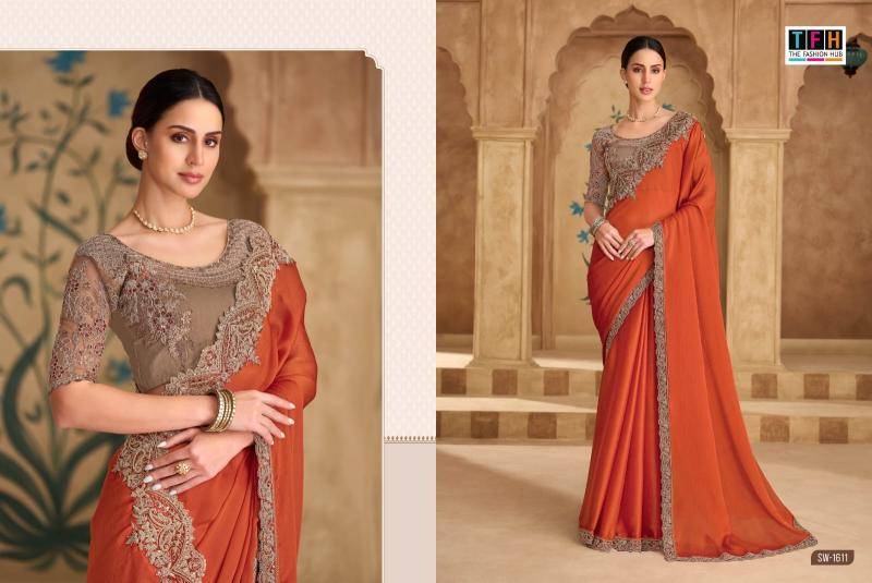 TFH sandalwood 16th edition Wholesale saree suppliers in Mumbai